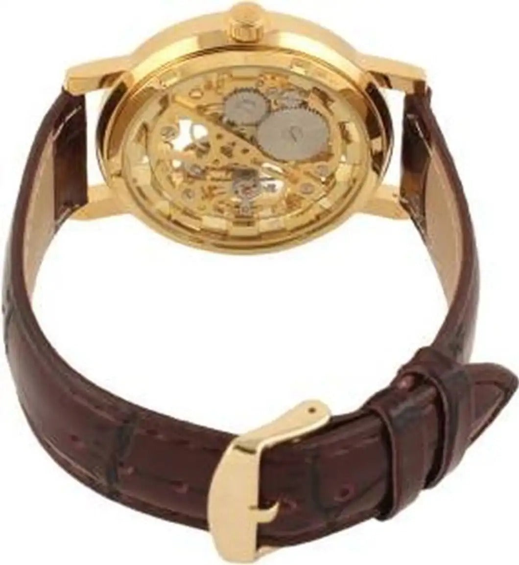Skeleton Double Sided Glass Watch for Men