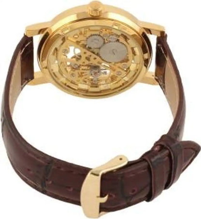 Skeleton Double Sided Glass Watch for Men